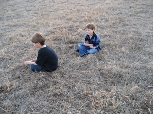 hunter and cade sit in time out a lot.